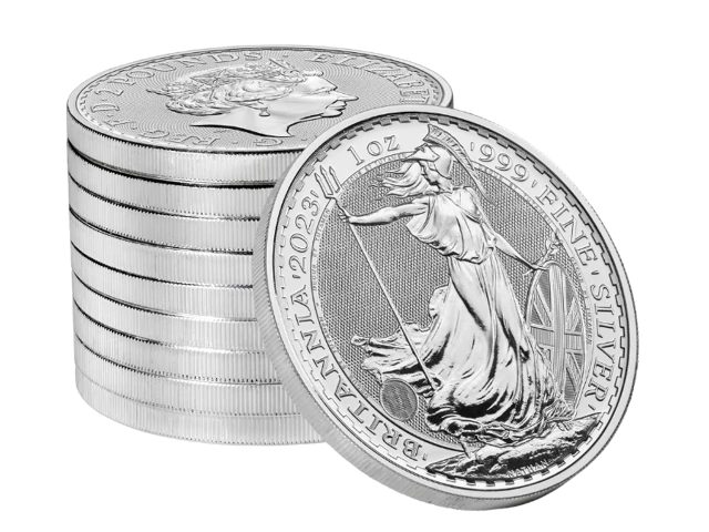 Britannia sølvmønt