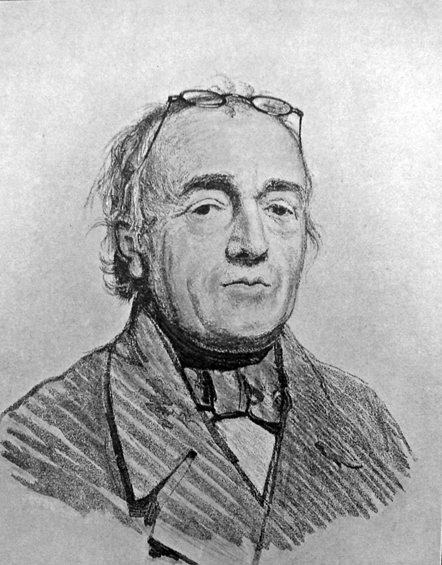 Denne anonyme blyantstegning af Blicher viser ham som en plaget mand. Og det var han. Kilde: Wikimedia Commons.