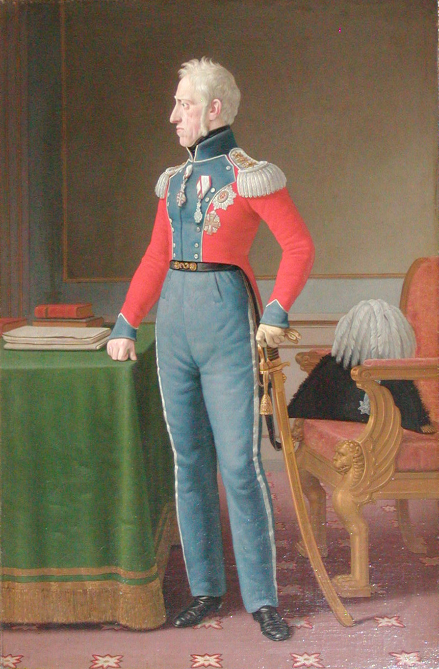 Nu er vi så glade for vores kongelige, men da Blicher i 1838 skrev ”Det er hvidt derude”, var kong Frederik 6., her malet af Eckersberg noget tidligere, en slags arvelig diktator. Det havde han været siden 1784, da Frederik tog magten, eftersom faren, Chr. 7., var sindssyg.