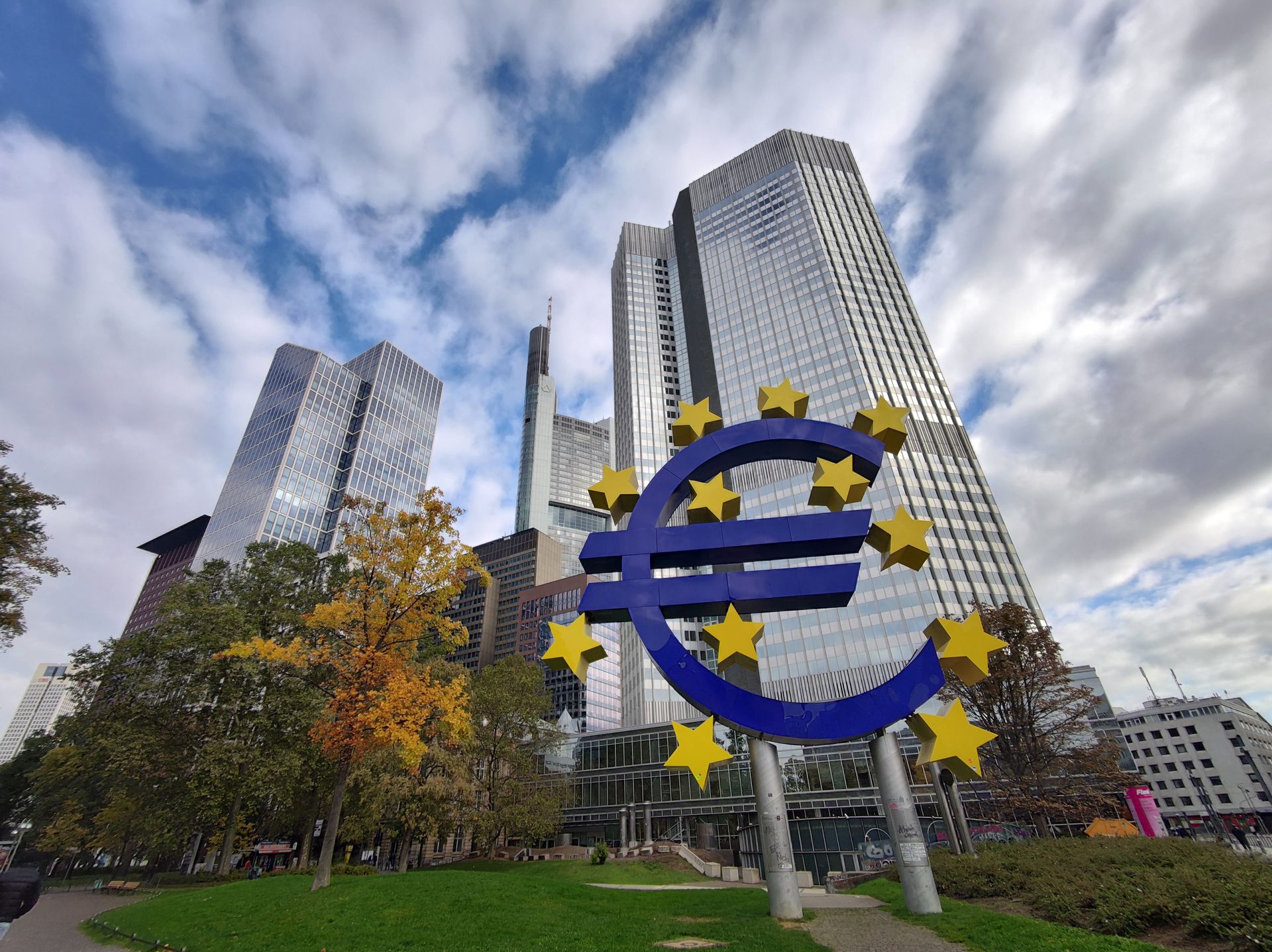 ECBs hovedkontor i Frankfurt, Tyskland